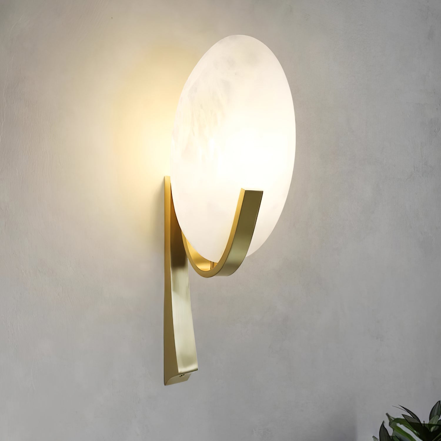 Alice Alabaster Plug-In Wall Light, Plug-In Wall Sconce, detail 30