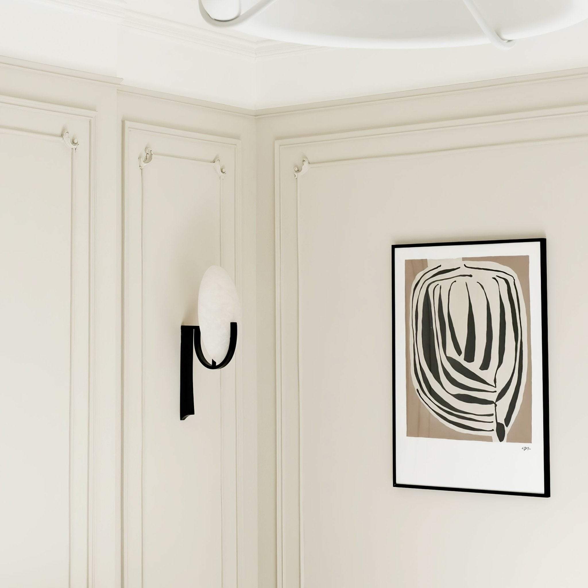 Alice Alabaster Plug-In Wall Light, Plug-In Wall Sconce, detail 18