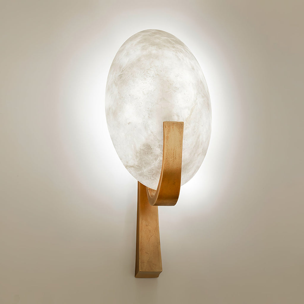 Alice Alabaster Wall Light, Hardwired Wall Sconce, detail 33
