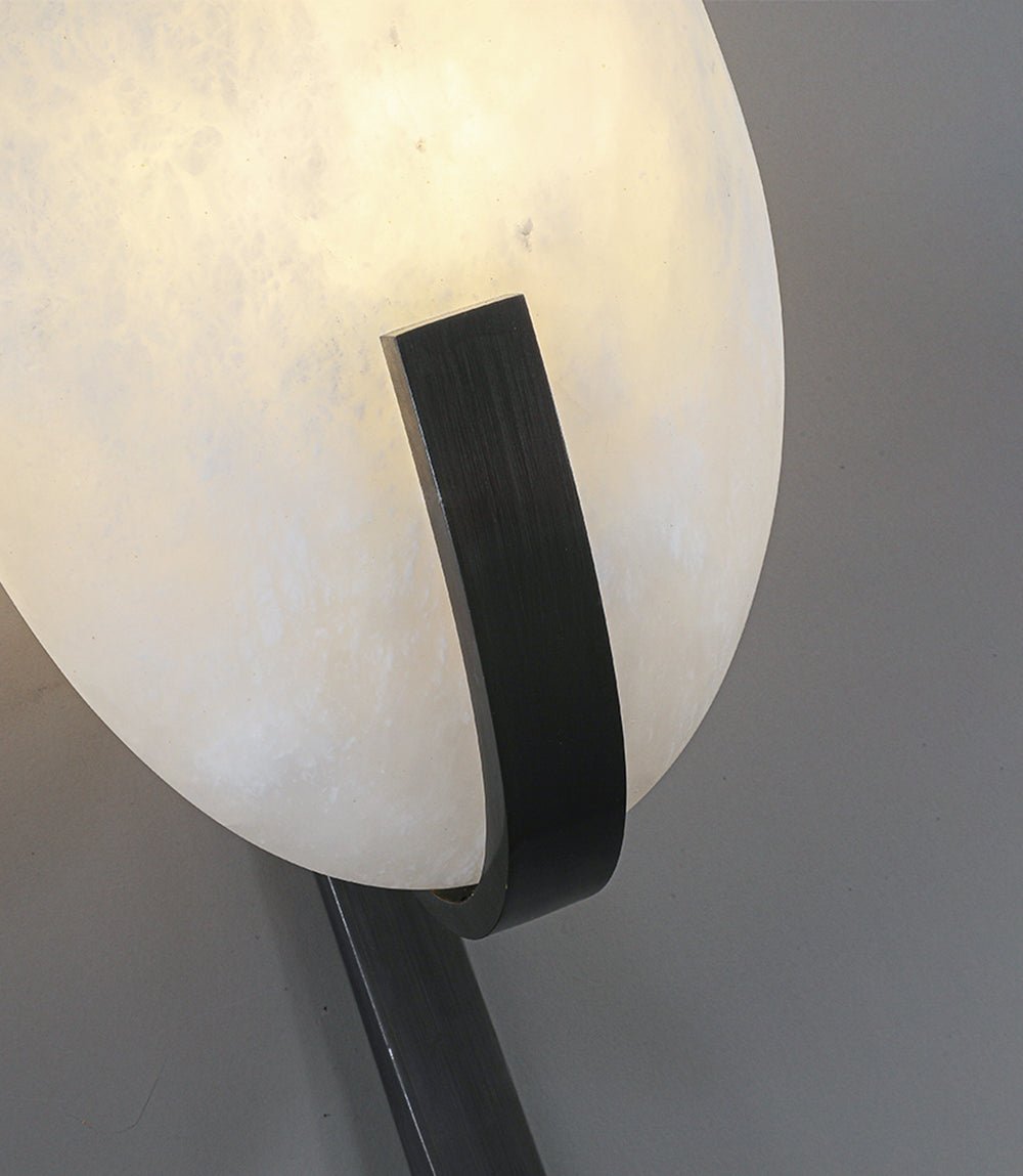 Alice Alabaster Wall Light, Hardwired Wall Sconce, detail 5