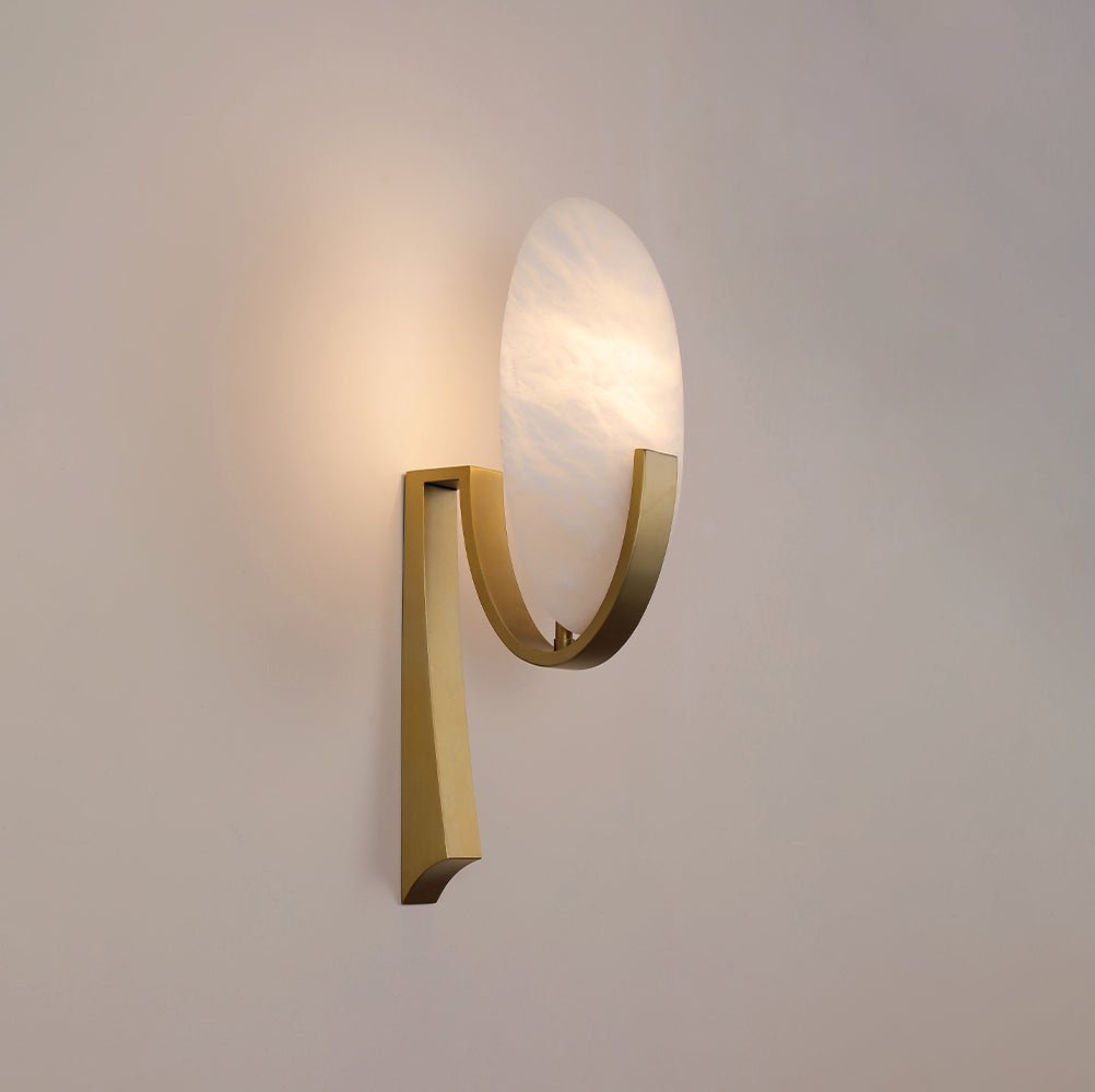 Alice Alabaster Plug-In Wall Light, Plug-In Wall Sconce, detail 14