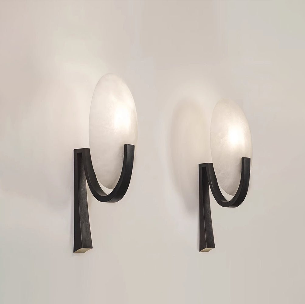 Alice Alabaster Wall Light, Hardwired Wall Sconce, detail 14