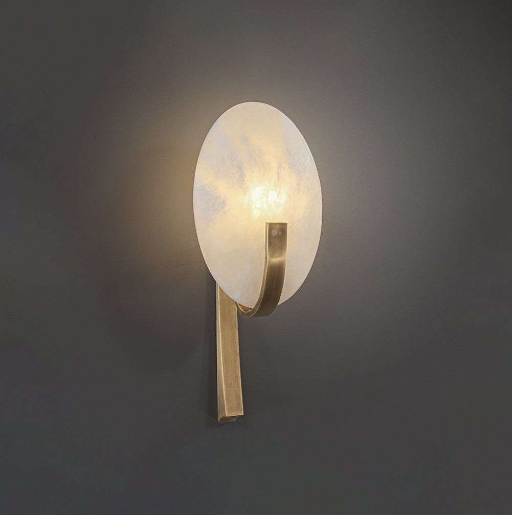 Alice Alabaster Plug-In Wall Light, Plug-In Wall Sconce, detail 8