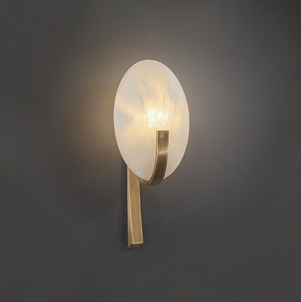 Alice Alabaster Wall Light, Hardwired Wall Sconce, detail 6