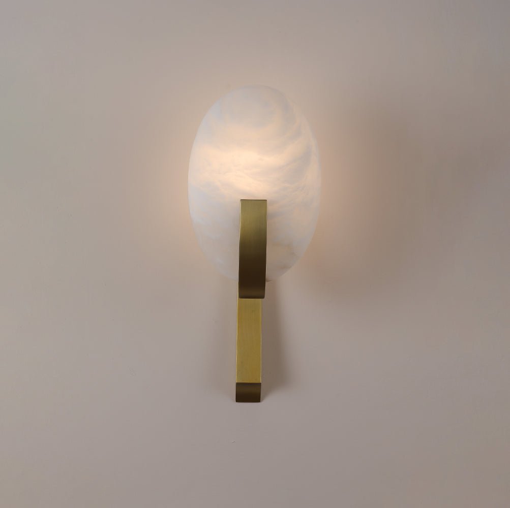 Alice Alabaster Wall Light, Hardwired Wall Sconce, detail 8
