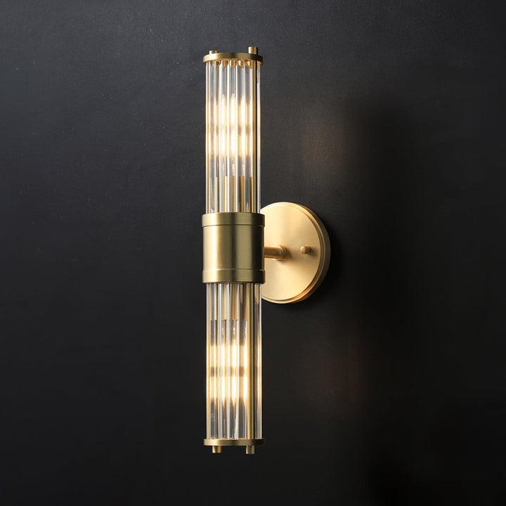 Allen Brass Wall Light, Hardwired Wall Sconce, detail 6