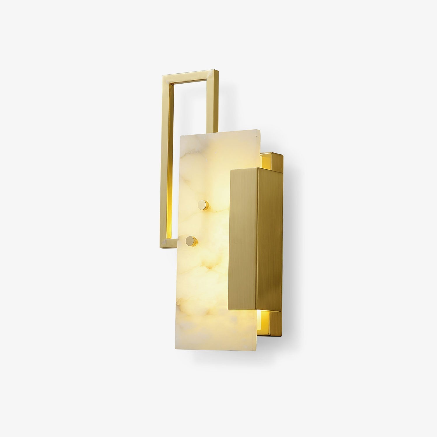 Althea Alabaster Wall Light, Hardwired Wall Sconce, Dia 13.5cm x H 60cm
