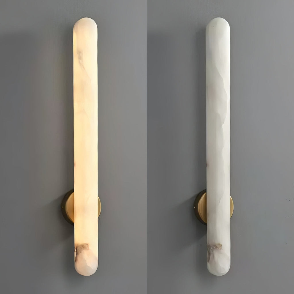 Alunari Alabaster Wall Light, Hardwired Wall Sconce, detail 4