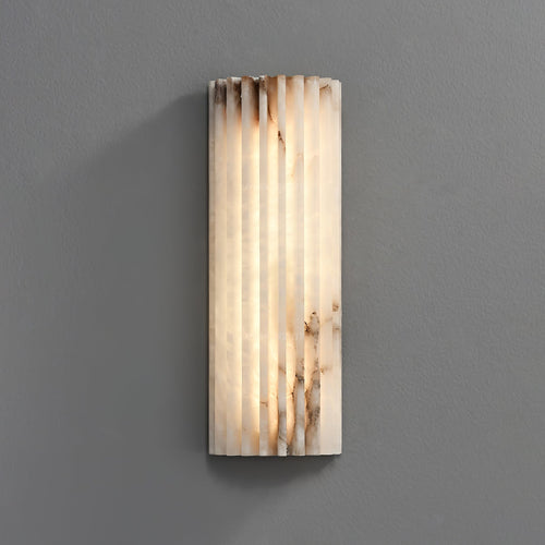 Alvia Alabaster Wall Light, Hardwired Wall Sconce, detail 2