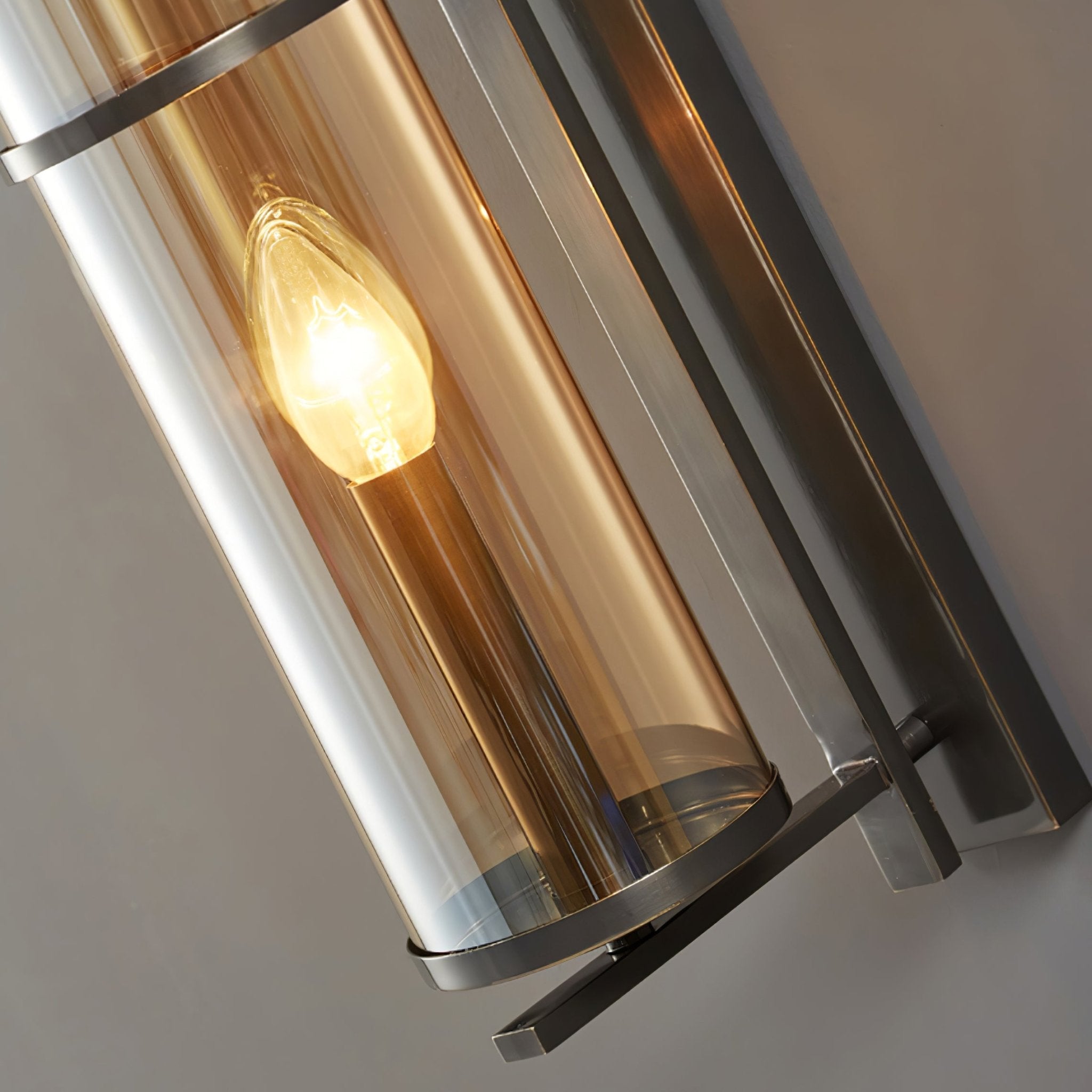 Amalfi Wall Light - Dia 10cm x H 40cm Metal, Hardwired Wall Sconce, detail 5