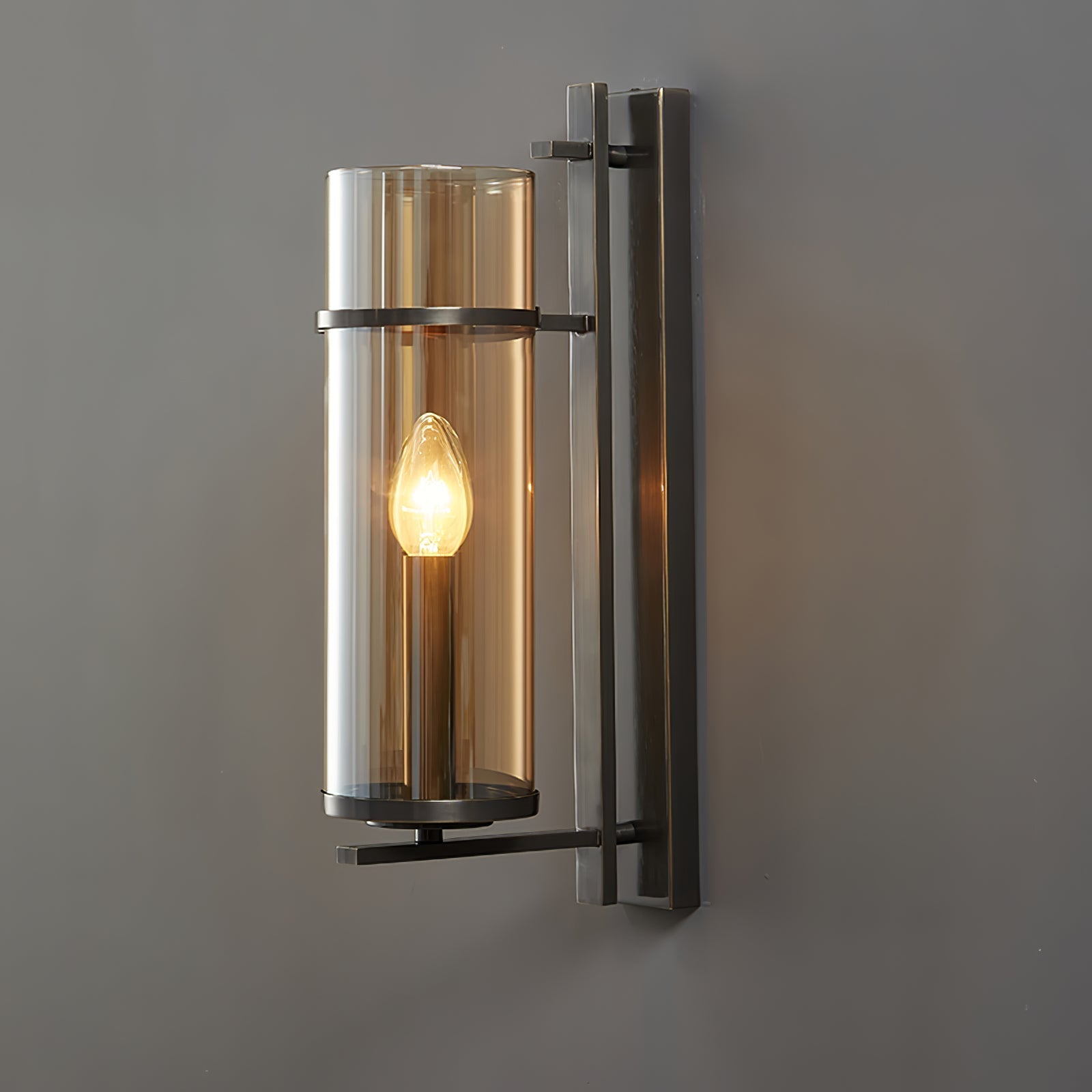 Amalfi Wall Light - Dia 10cm x H 40cm Metal, Hardwired Wall Sconce, detail 13