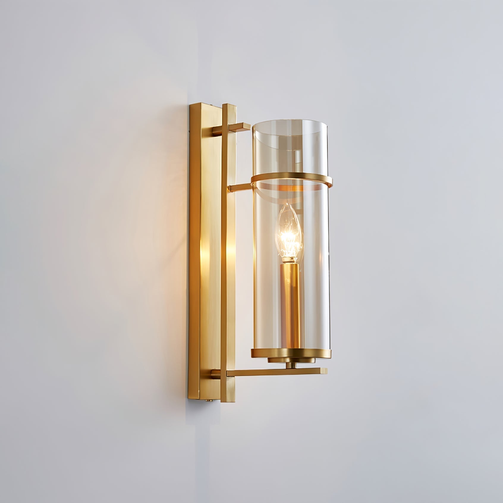 Amalfi Wall Light - Dia 10cm x H 40cm Metal, Hardwired Wall Sconce, detail 3