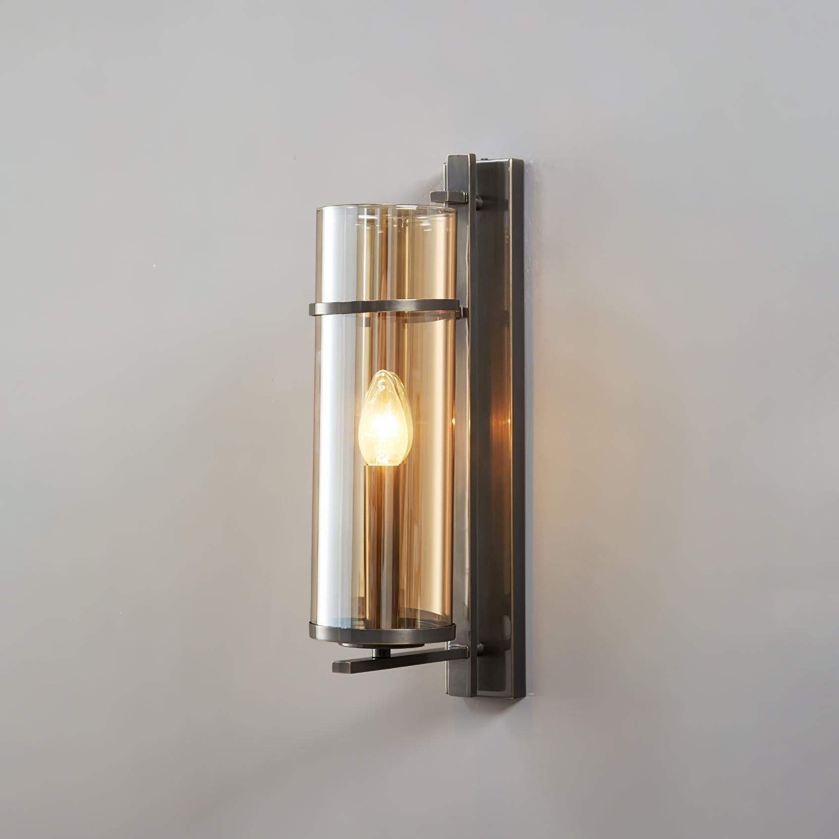 Amalfi Wall Light - Dia 10cm x H 40cm Metal, Hardwired Wall Sconce, detail 2