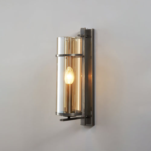 Amalfi Wall Light - Dia 10cm x H 40cm Metal, Hardwired Wall Sconce, detail 2