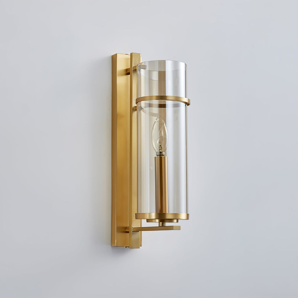 Amalfi Wall Light - Dia 10cm x H 40cm Metal, Hardwired Wall Sconce, detail 8