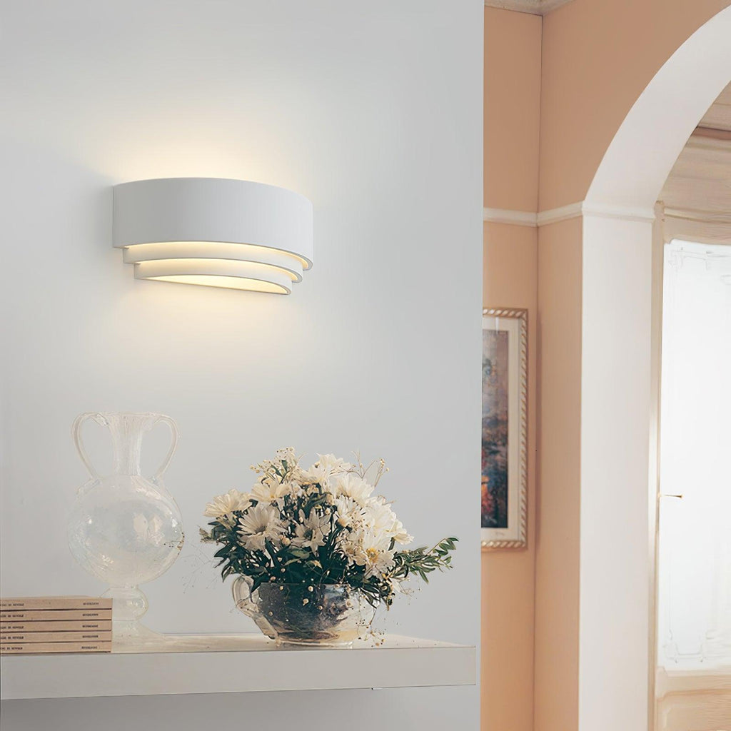 Amalfi Wall Light - Dia 31cm x H 10cm Resin, Hardwired Wall Sconce, detail 3