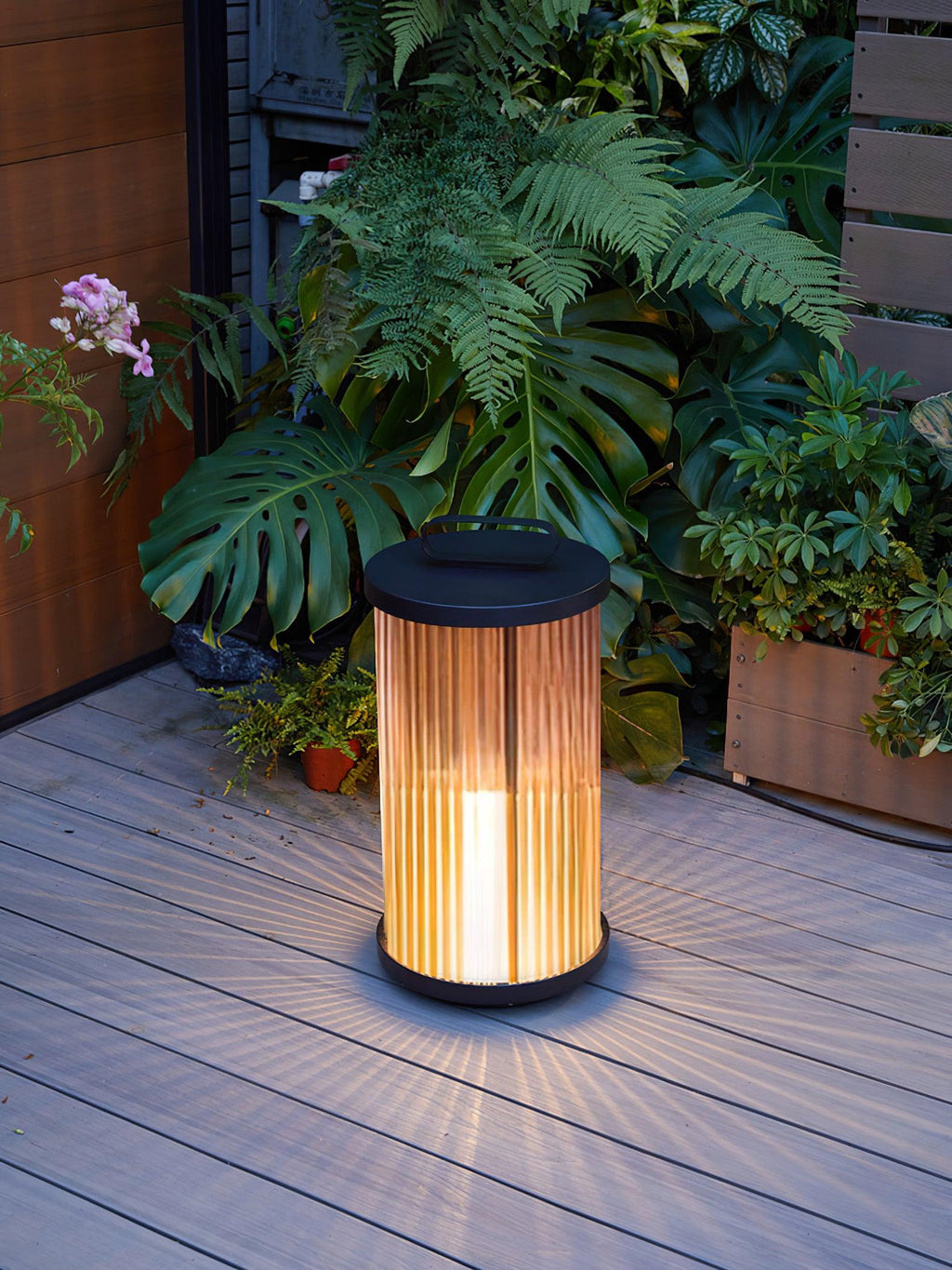Lantern Garden Solar Exterior Light - ∅ 7.9″ x H 14.2″ Stainless Steel, Outdoor Wall Light, detail 15
