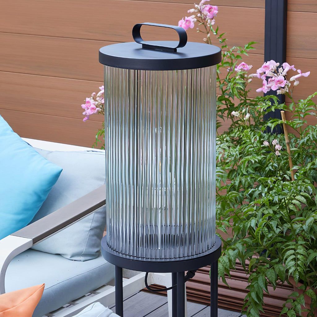 Lantern Garden Solar Exterior Light - ∅ 7.9″ x H 14.2″ Stainless Steel, Outdoor Wall Light, detail 9