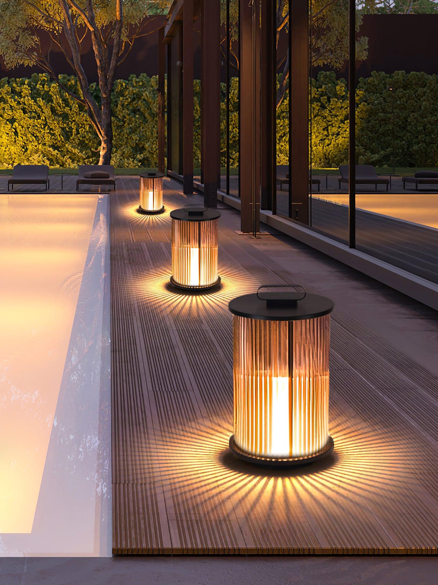 Lantern Garden Solar Exterior Light - ∅ 7.9″ x H 14.2″ Stainless Steel, Outdoor Wall Light, detail 39