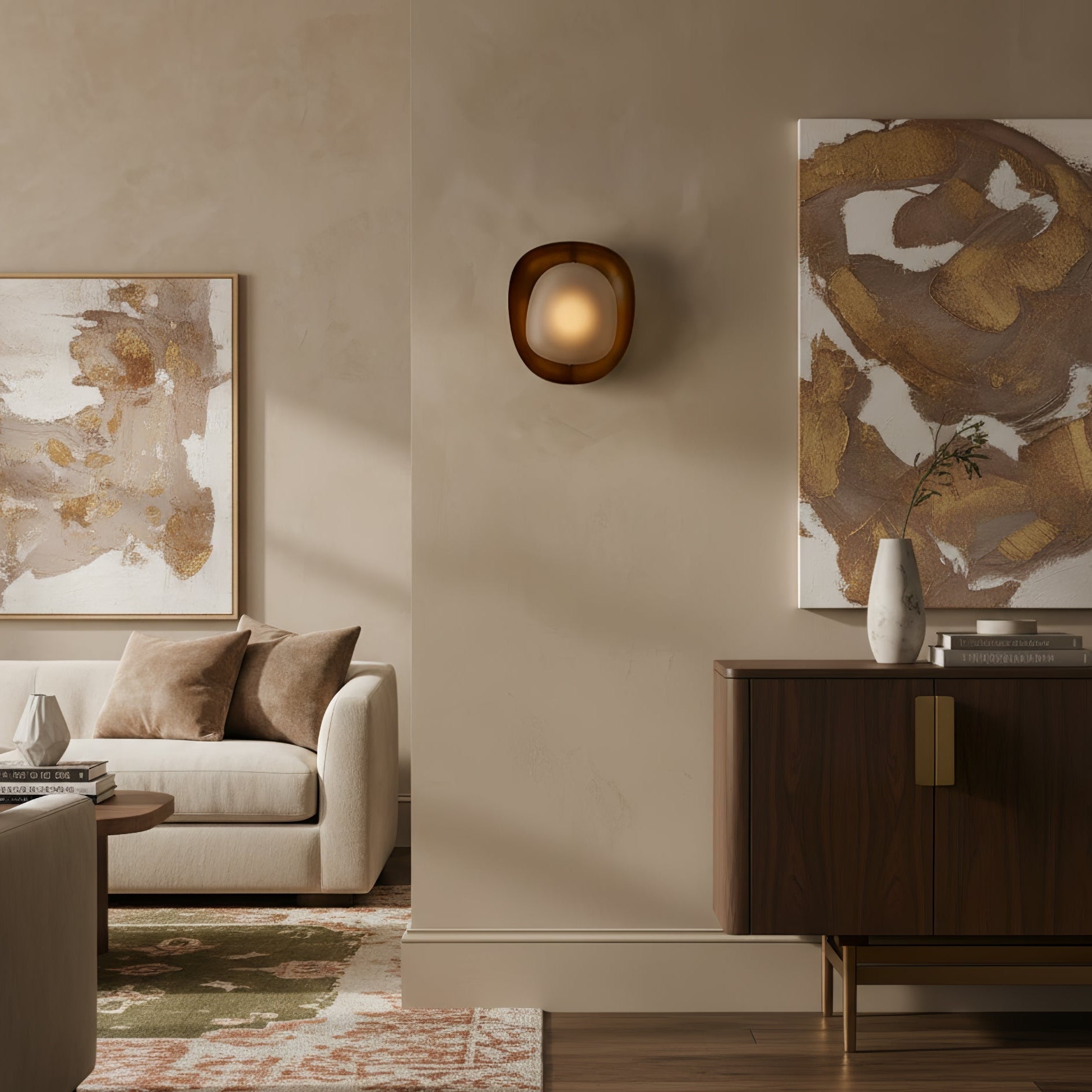Amorphous Wall Light, Hardwired Wall Sconce, detail 9