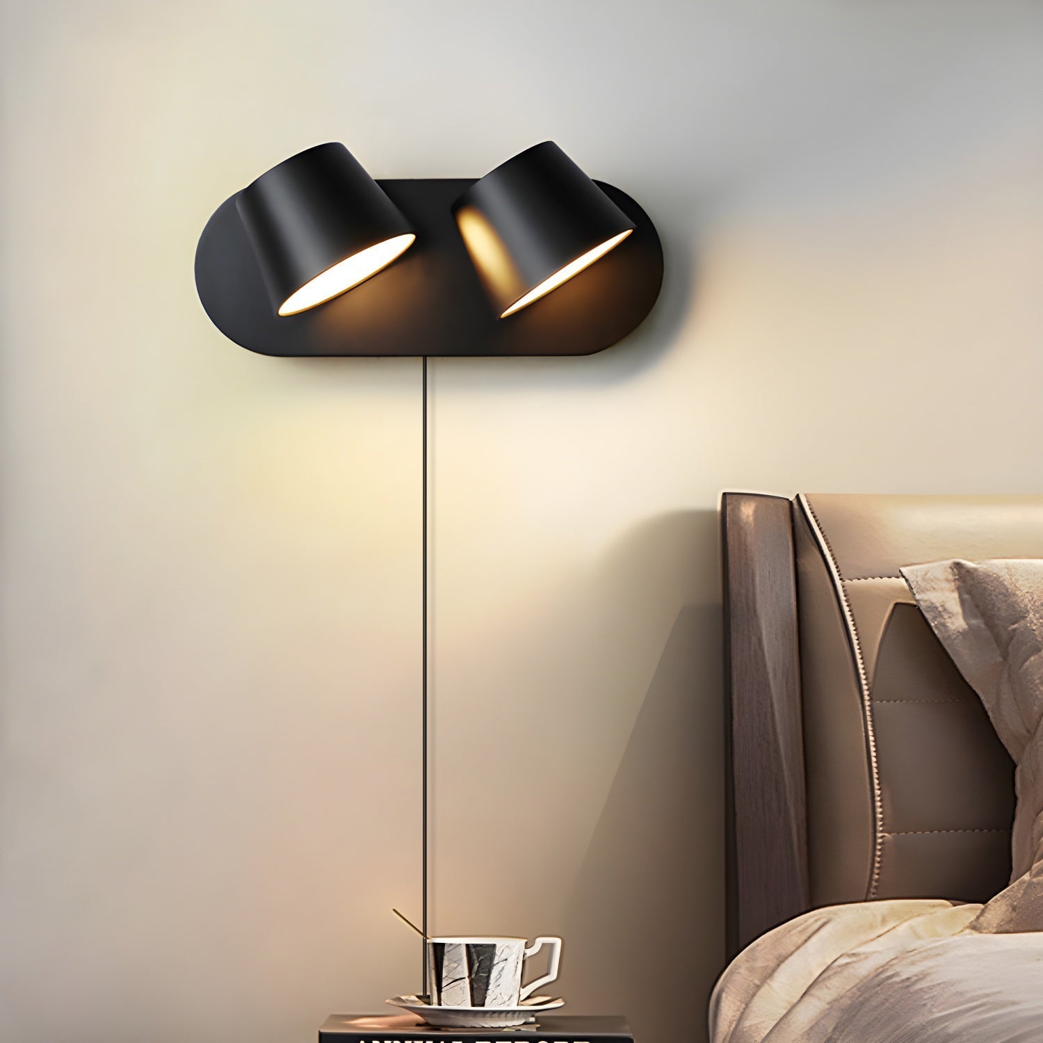 Angle Adjustable Plug-In Wall Light, Plug-In Wall Sconce, detail 3