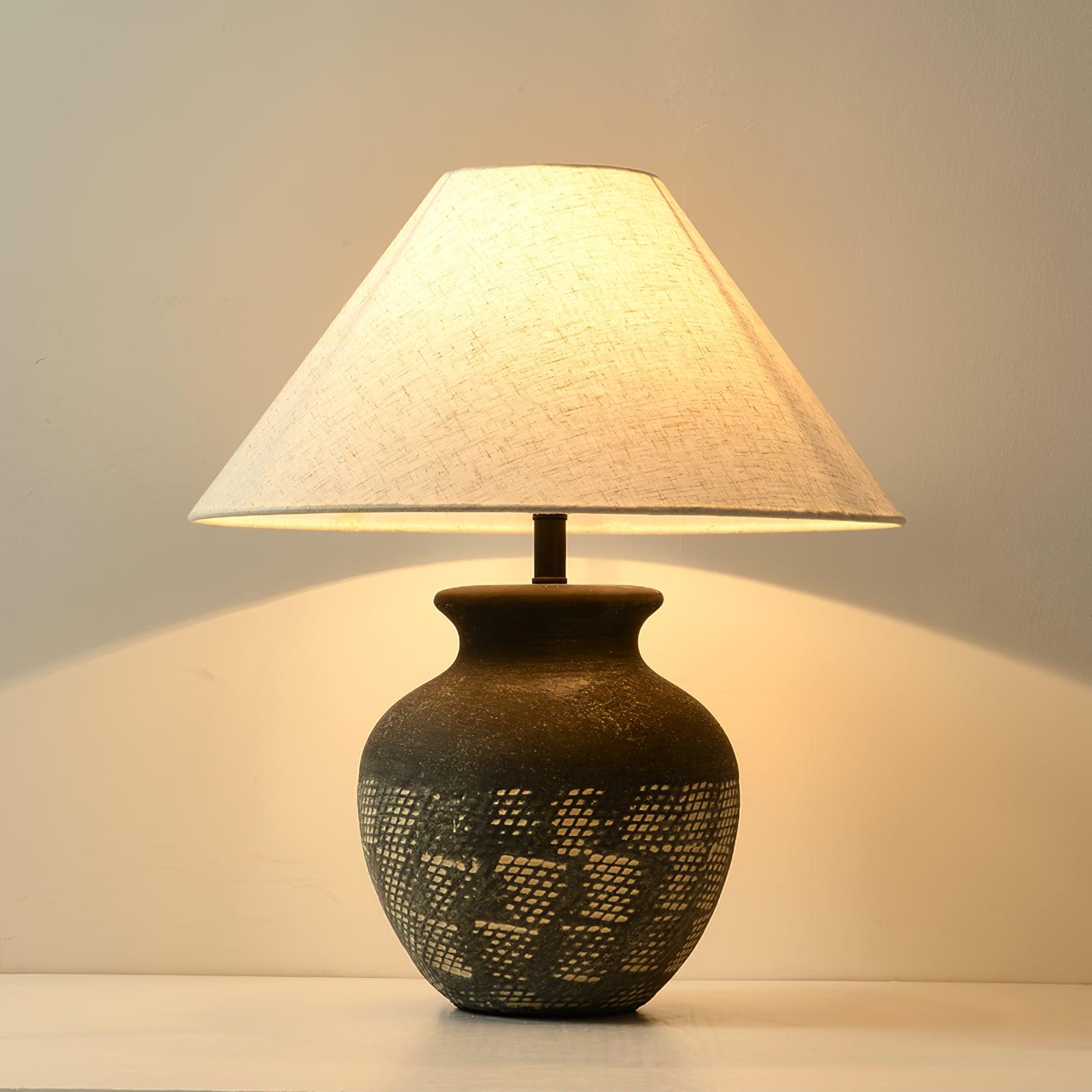 Ansel Ceramic Table Light, Bedside Table Lamp, detail 2