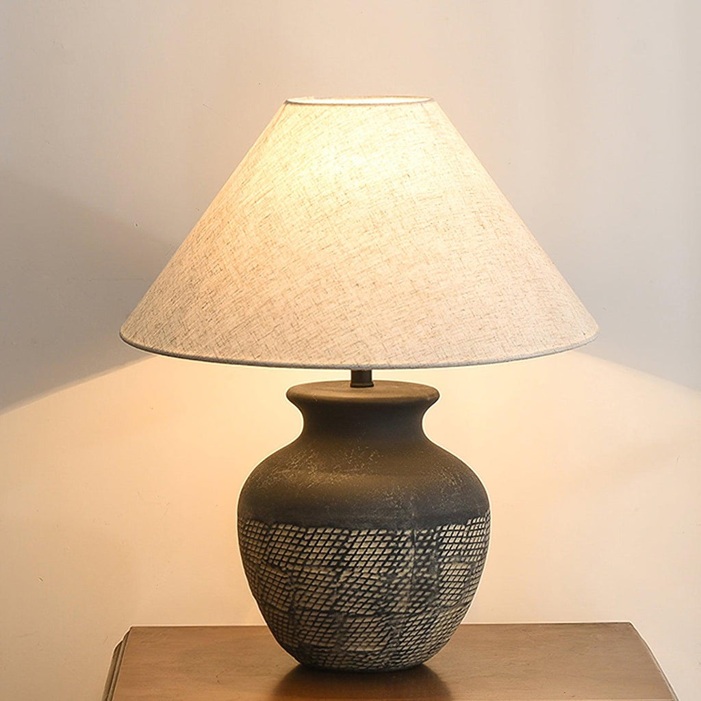 Ansel Ceramic Table Light, Bedside Table Lamp, detail 4
