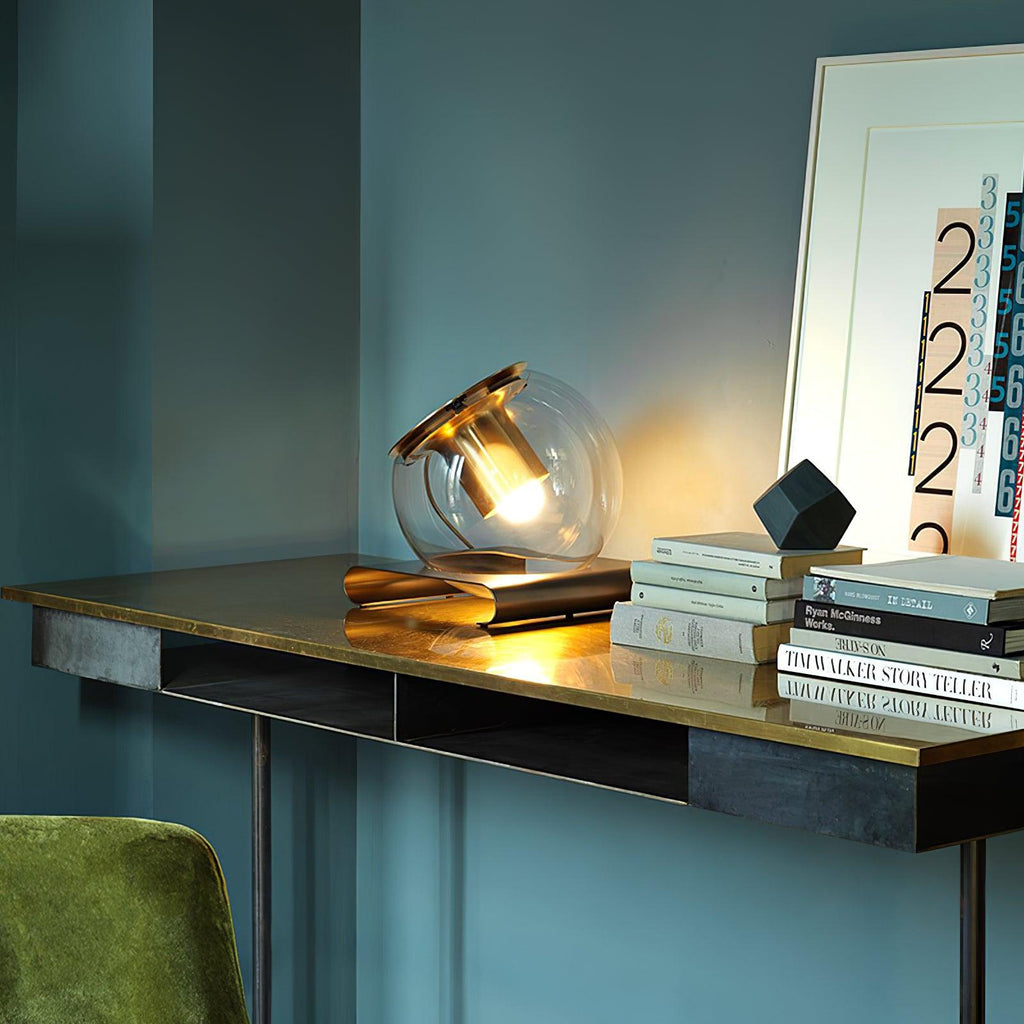 Anvia Glass Table Light, Bedside Table Lamp, detail 4