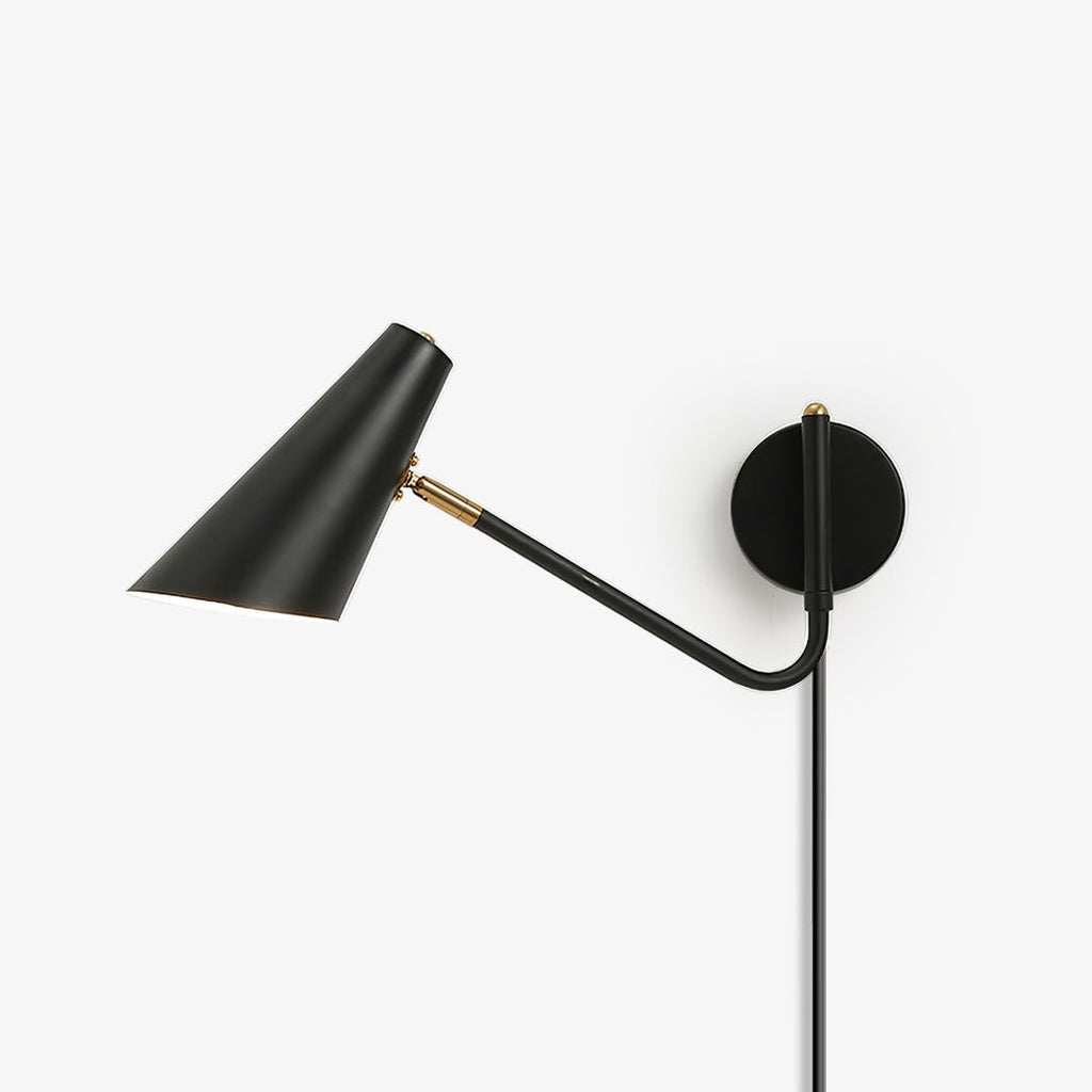 Apex Plug-in Wall Light, Plug-In Wall Sconce, Steel, Dia 42cm x H 19cm