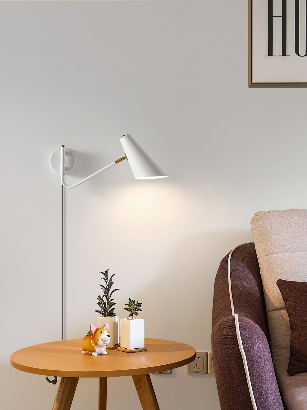 Apex Plug-in Wall Light, Plug-In Wall Sconce, detail 7