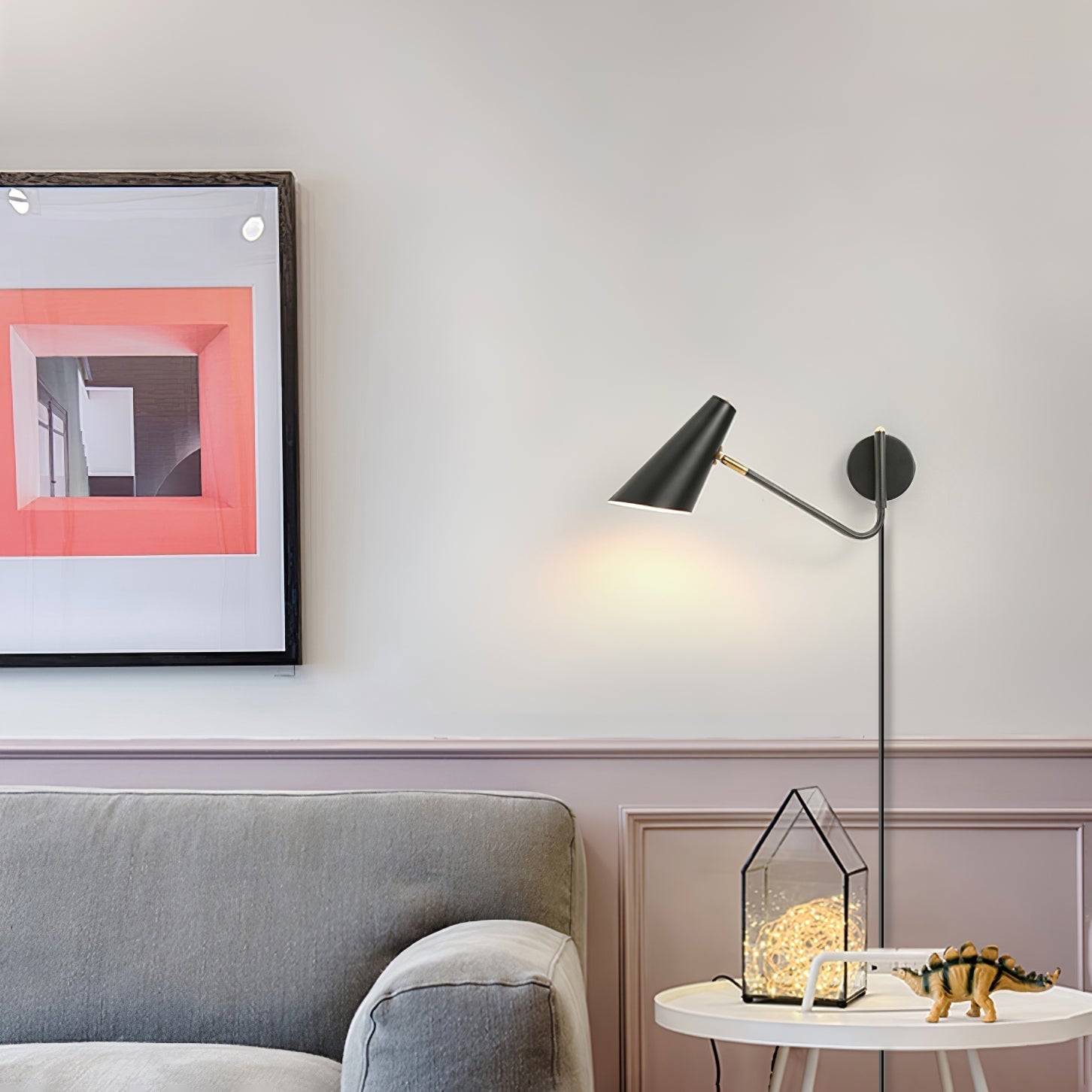 Apex Plug-in Wall Light, Plug-In Wall Sconce, detail 4