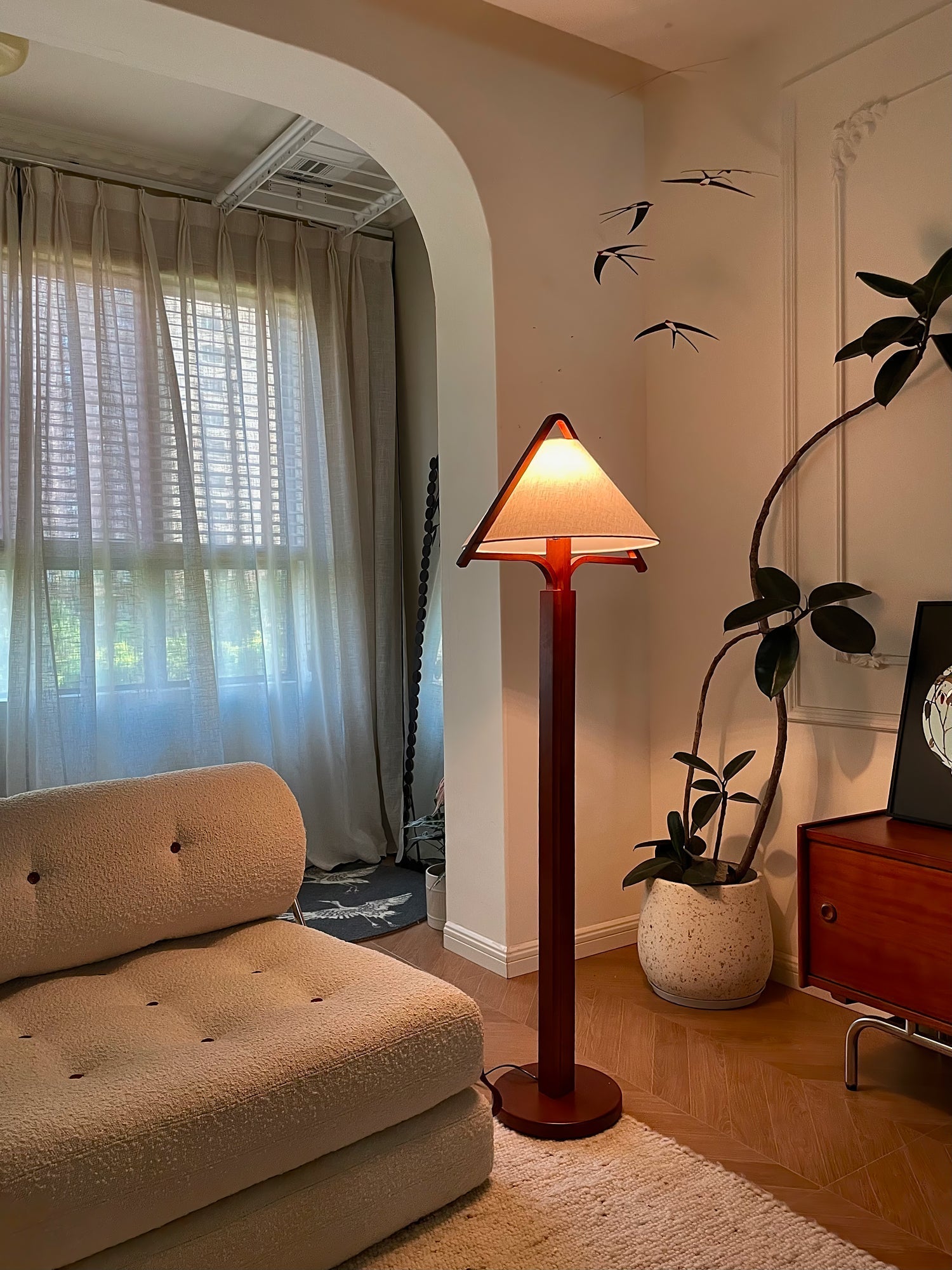 Apex Triangle Shade Floor Light, Floor Lamp, detail 30