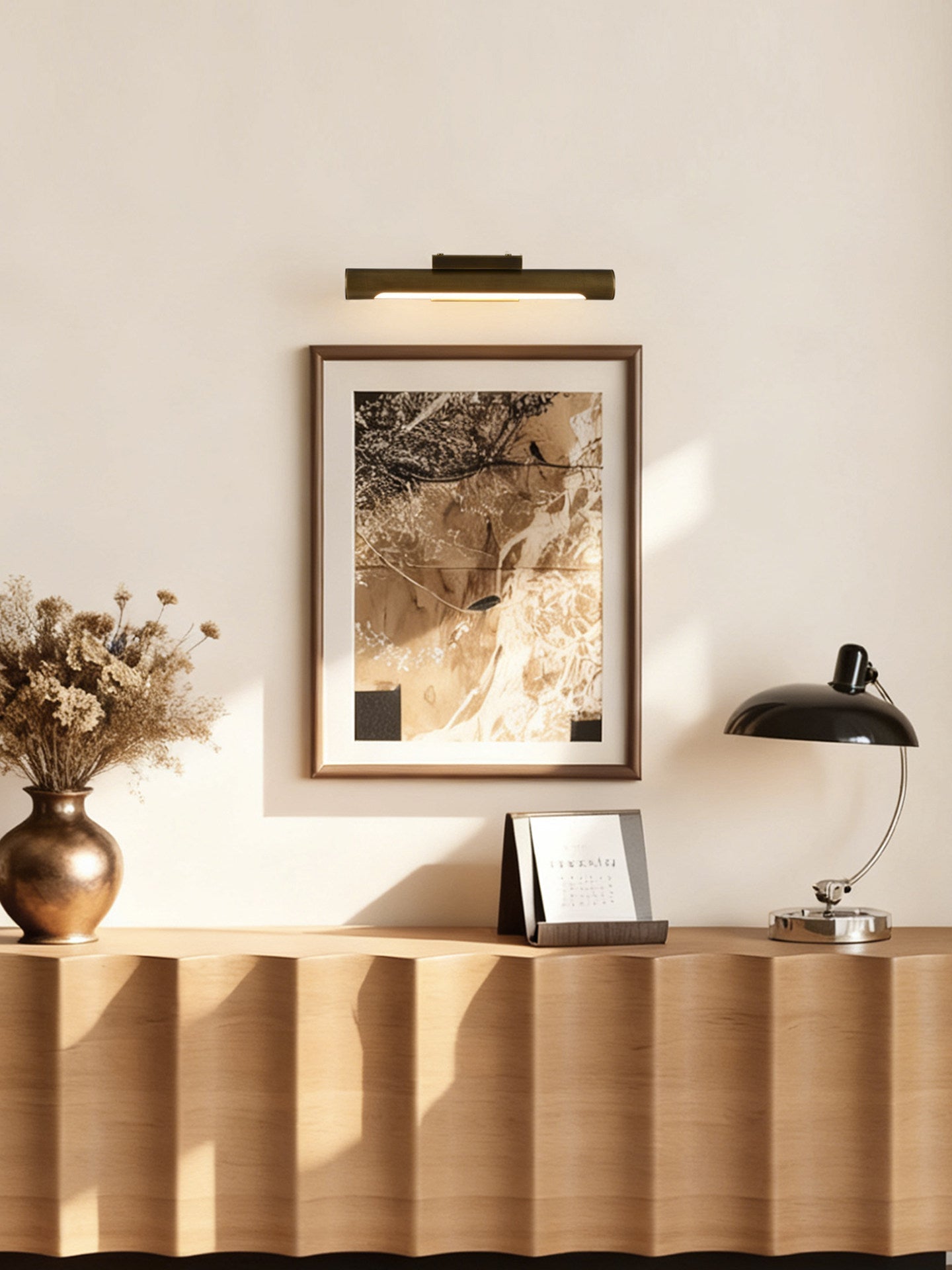Apollo Brass Wall Light, Hardwired Wall Sconce, detail 7