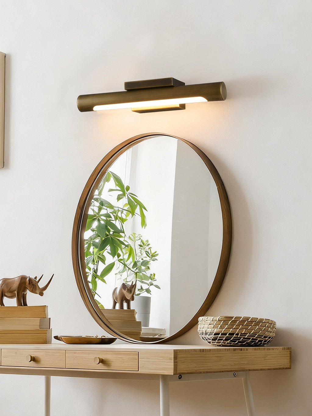 Apollo Brass Wall Light, Hardwired Wall Sconce, detail 8