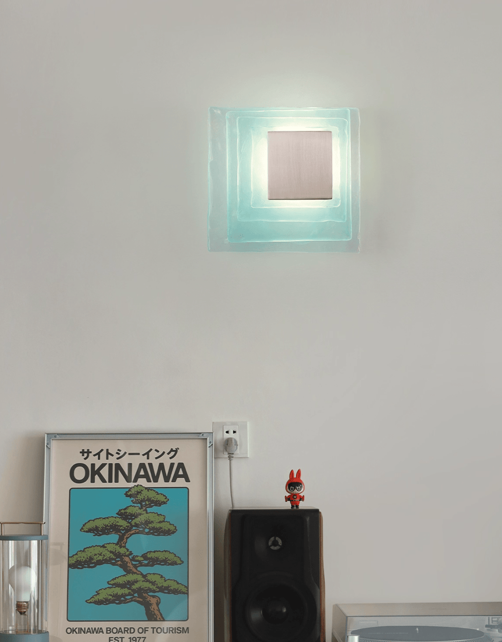 Aqua Cascade Wall Light, Hardwired Wall Sconce, detail 14