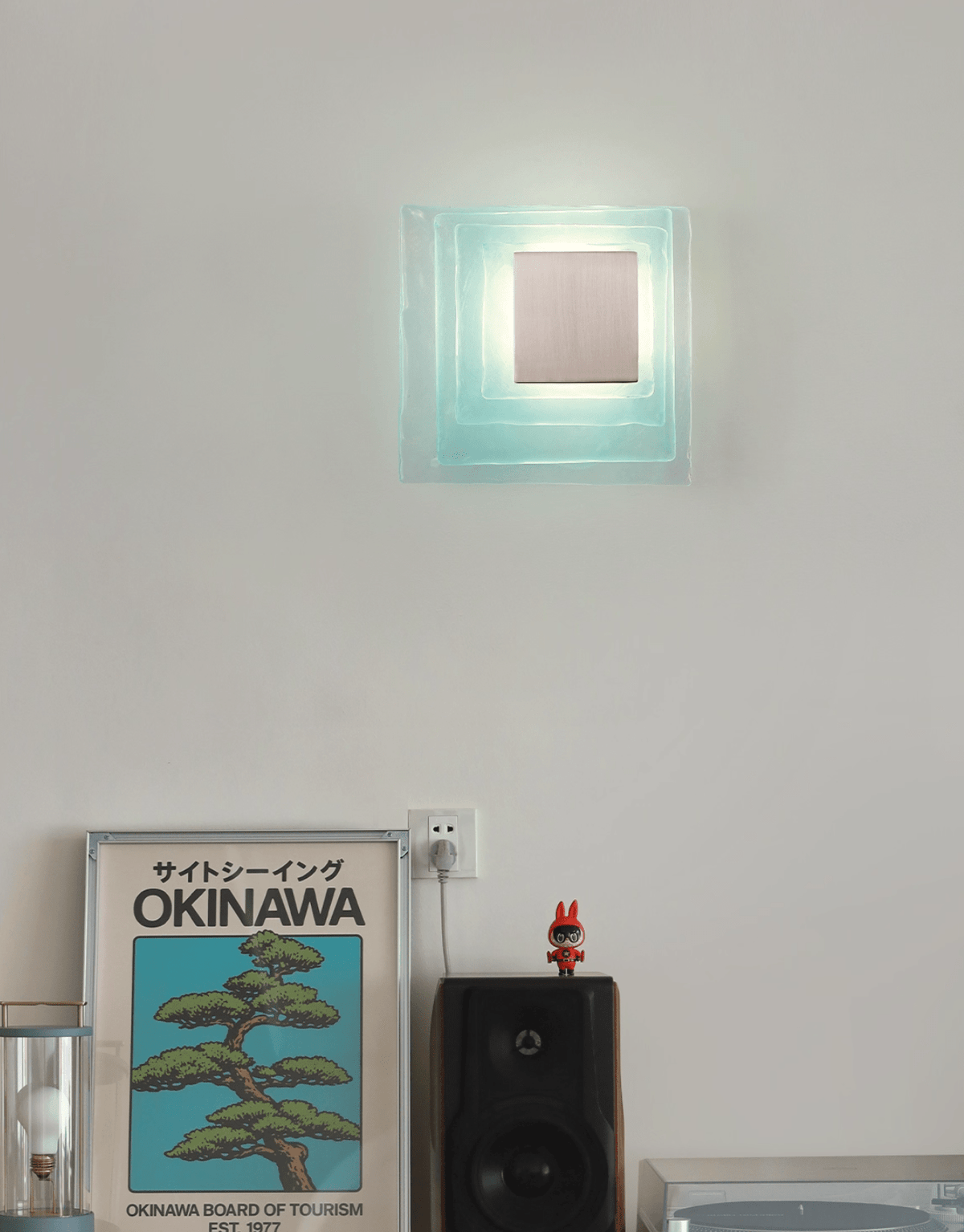 Aqua Cascade Wall Light, Hardwired Wall Sconce, detail 14