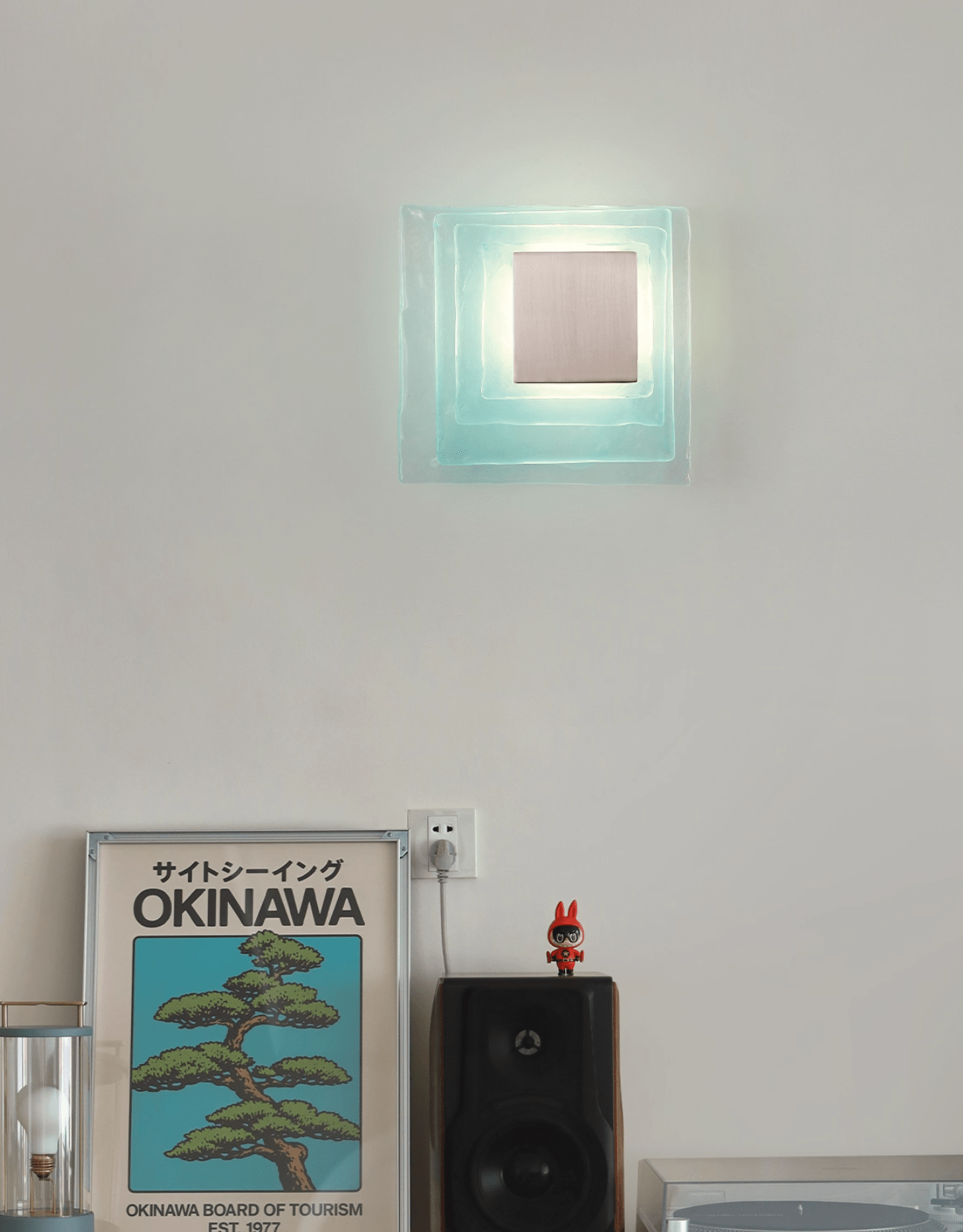 Aqua Cascade Wall Light, Hardwired Wall Sconce, detail 14