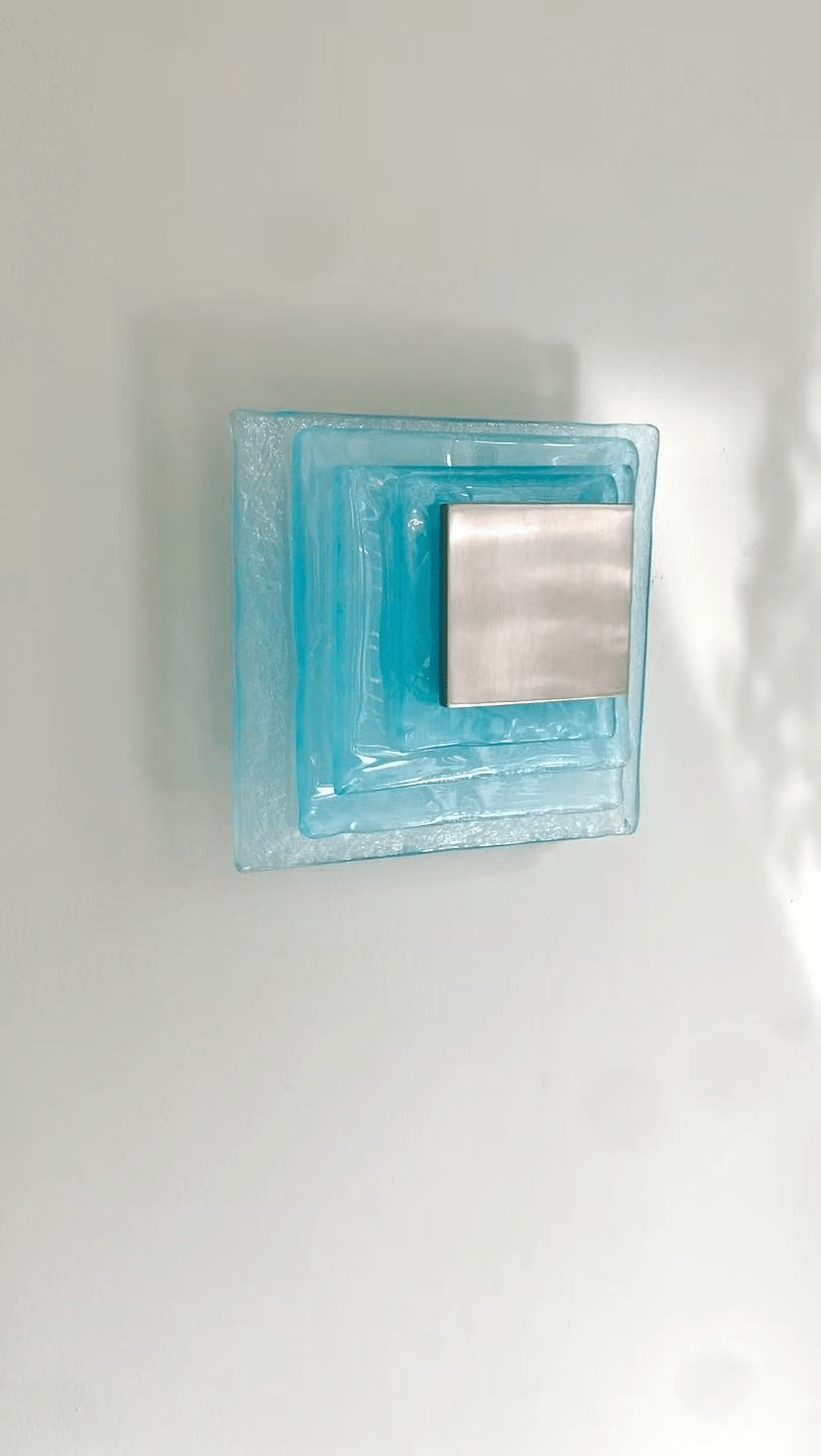 Aqua Cascade Wall Light, Hardwired Wall Sconce, detail 17