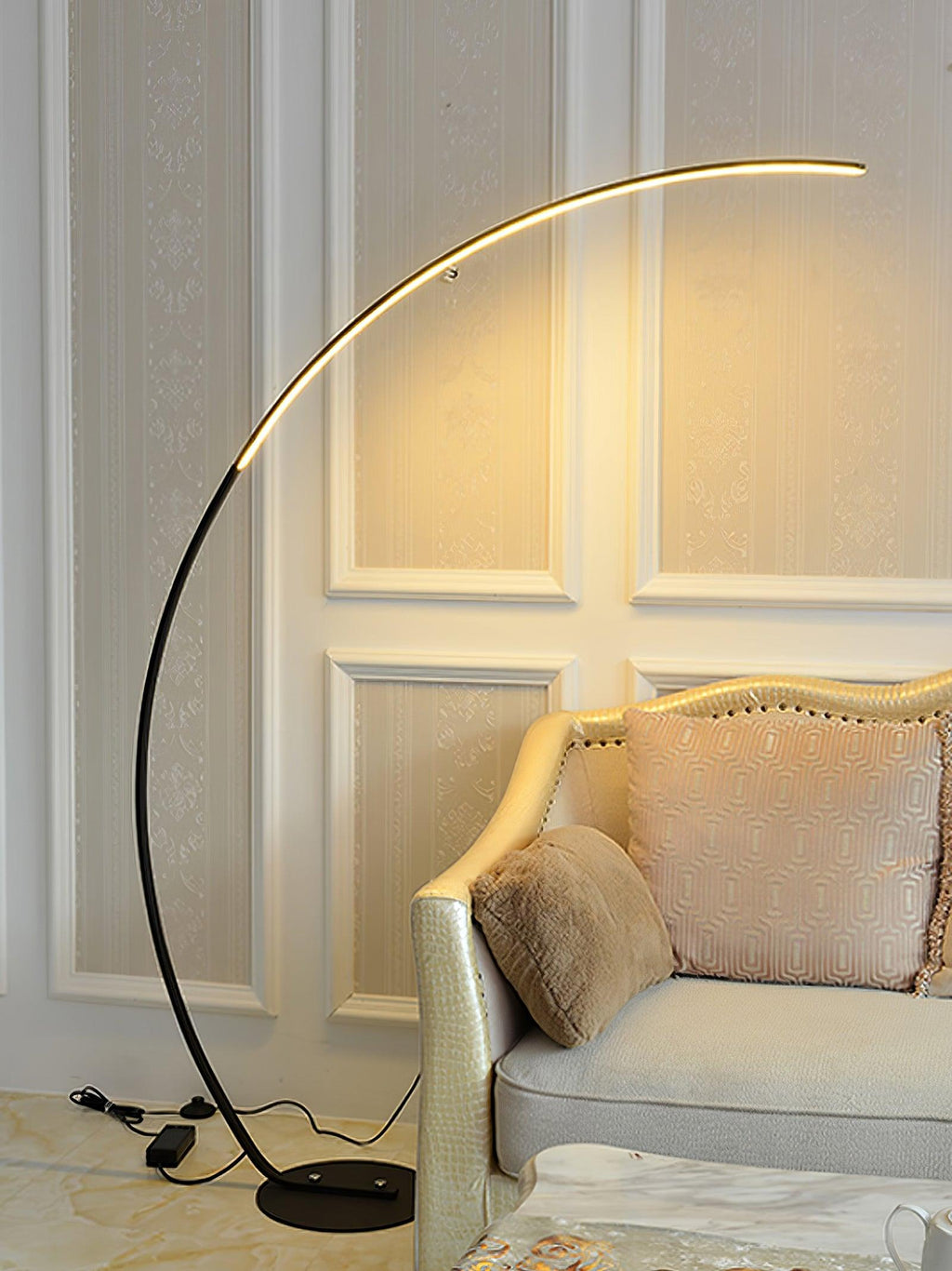 Arc Floor Light - W 120cm x H 170 cm Metal, Floor Lamp, detail 4