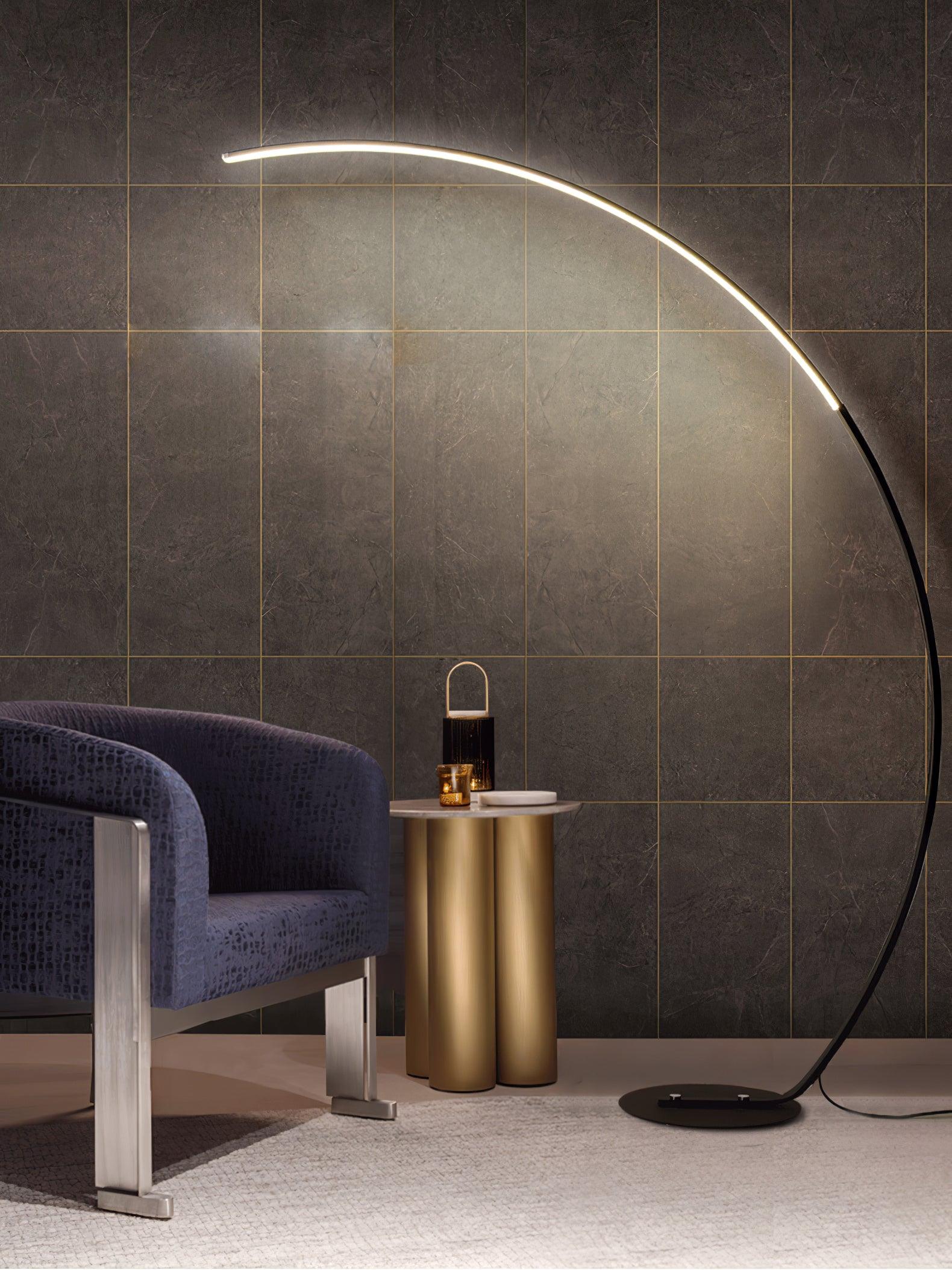 Arc Floor Light - W 120cm x H 170 cm Metal, Floor Lamp, detail 7