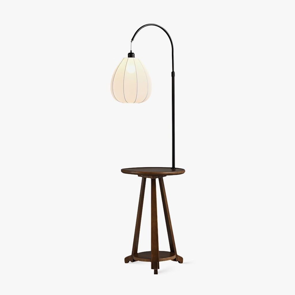 Arc Side Table Floor Light, Floor Lamp, Metal, ∅ 16.5″ x H 66.9″