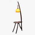Arc Wood Suspended Floor Light, Floor Lamp, Metal, Dia 60cm x H 177cm