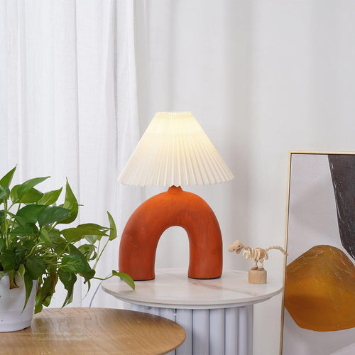 Arched Pleated Table Light, Bedside Table Lamp, detail 2
