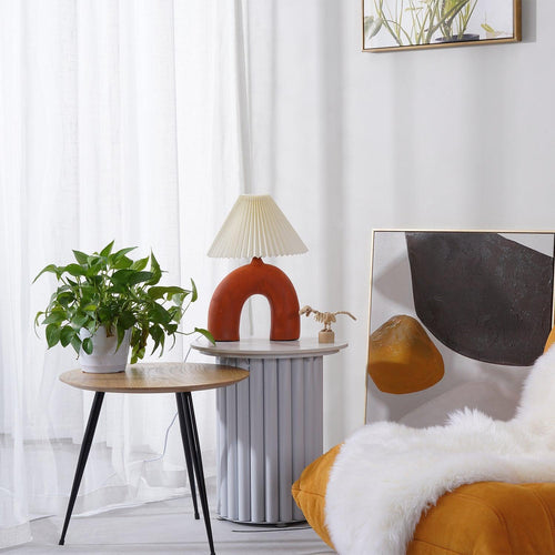 Arched Pleated Table Light, Bedside Table Lamp, detail 5
