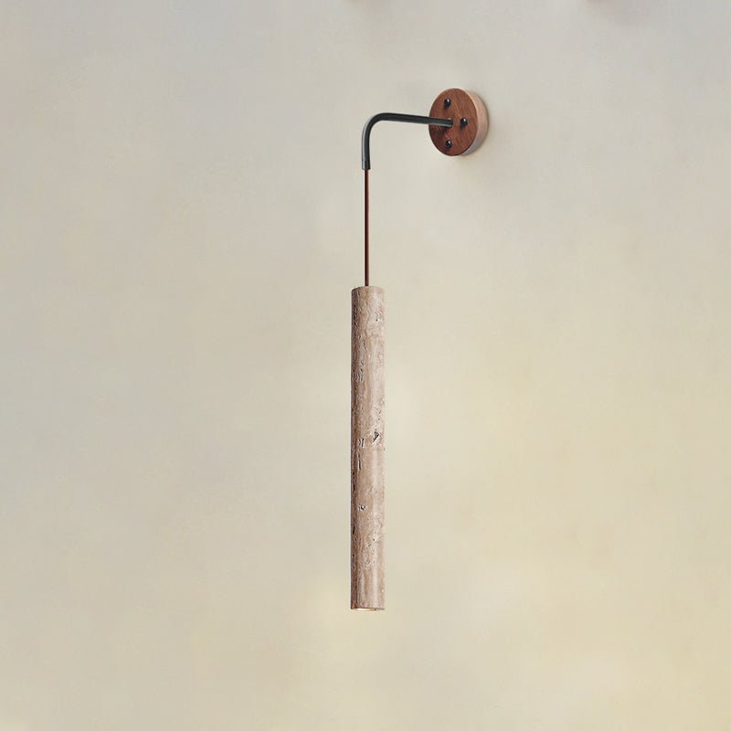 Arched Travertine Wall Light, Hardwired Wall Sconce, detail 16