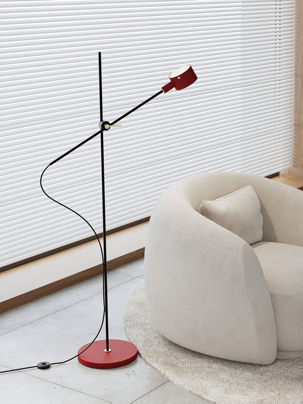Arclen Adjustable Floor Light, Floor Lamp, detail 7