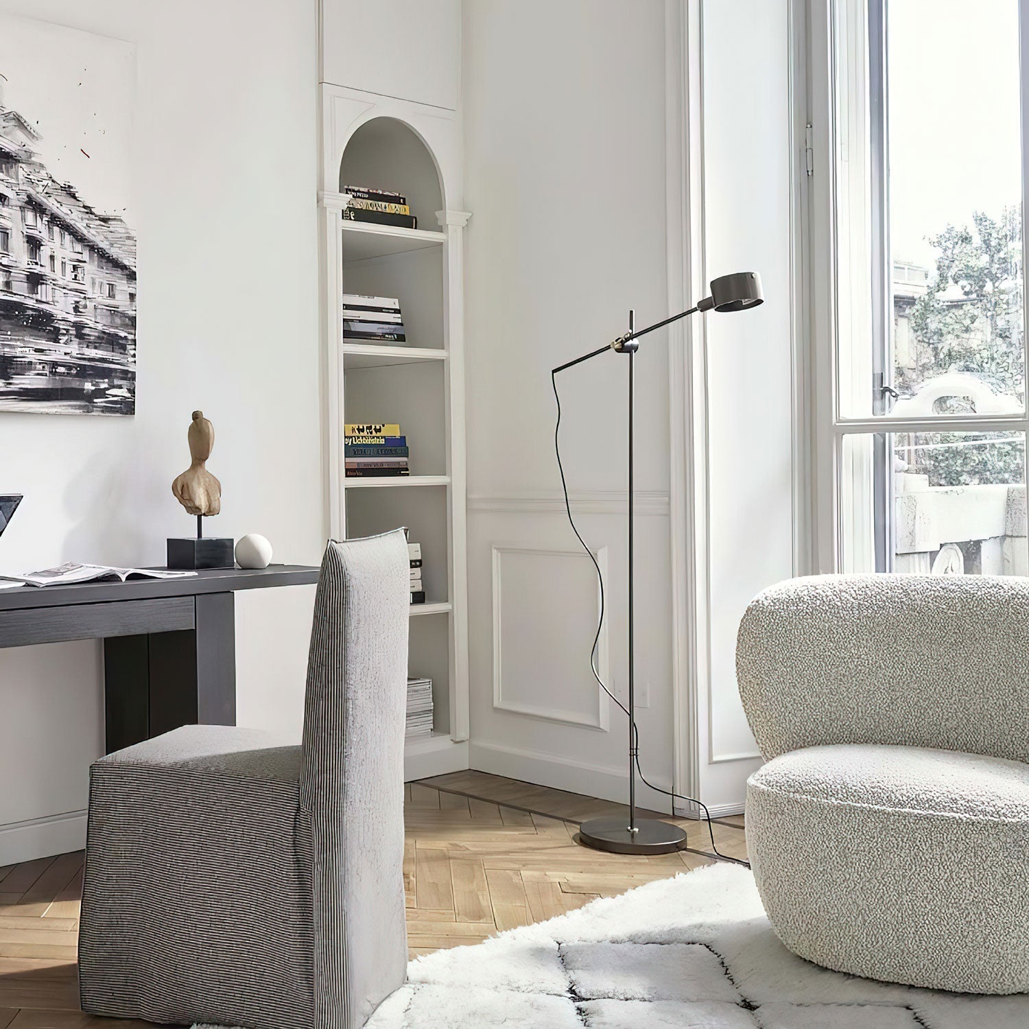 Arclen Adjustable Floor Light, Floor Lamp, detail 4