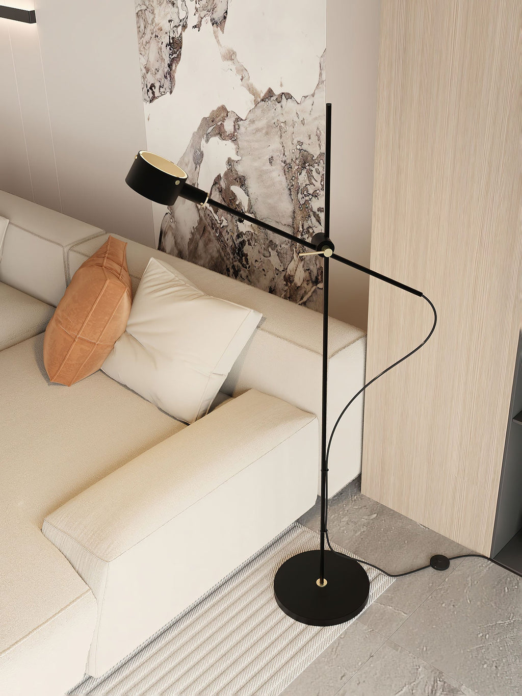 Arclen Adjustable Floor Light, Floor Lamp, detail 3