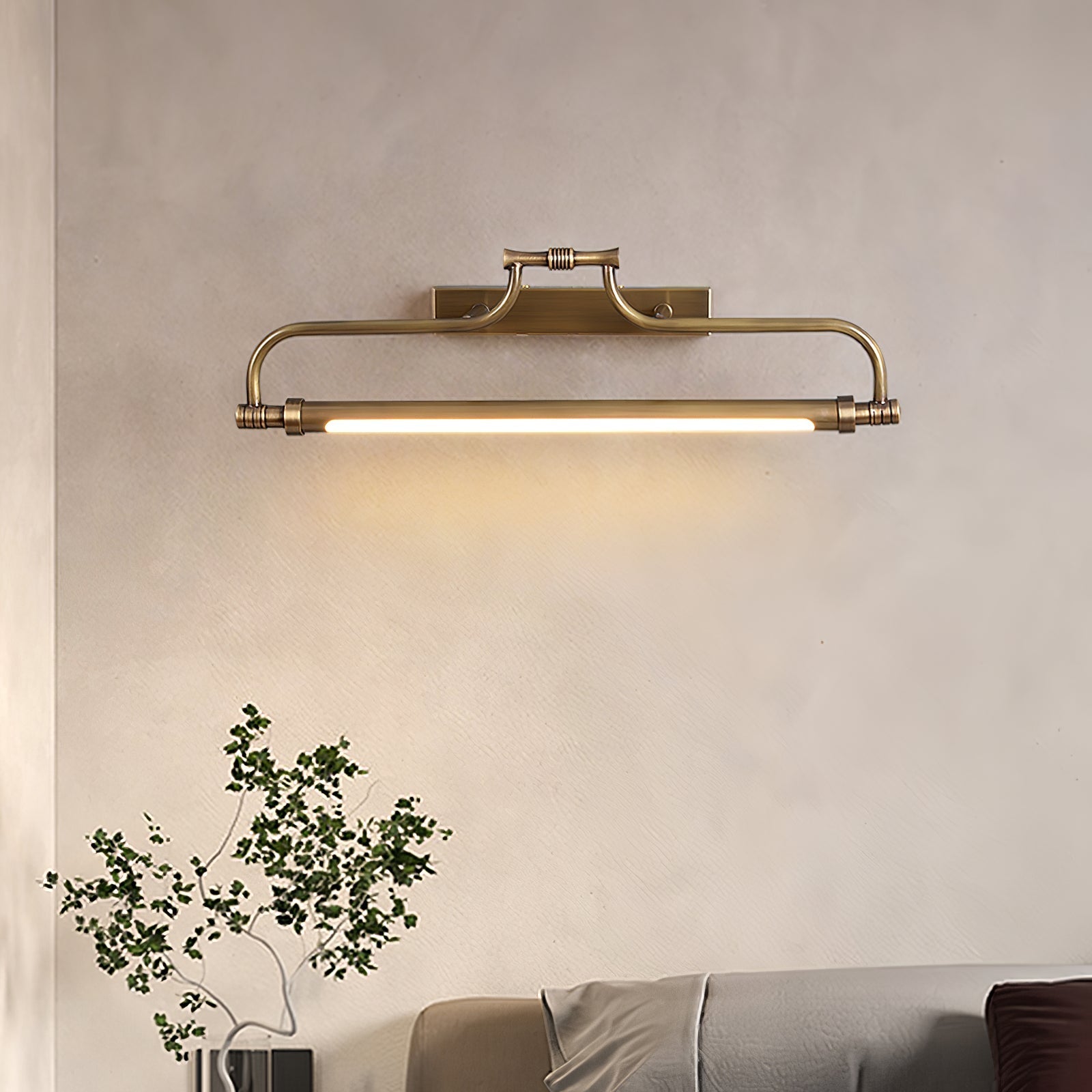 Arclore Gallery Vanity Wall Fixture - L 52cm x H 14cm Metal, Bathroom Vanity Light, detail 8