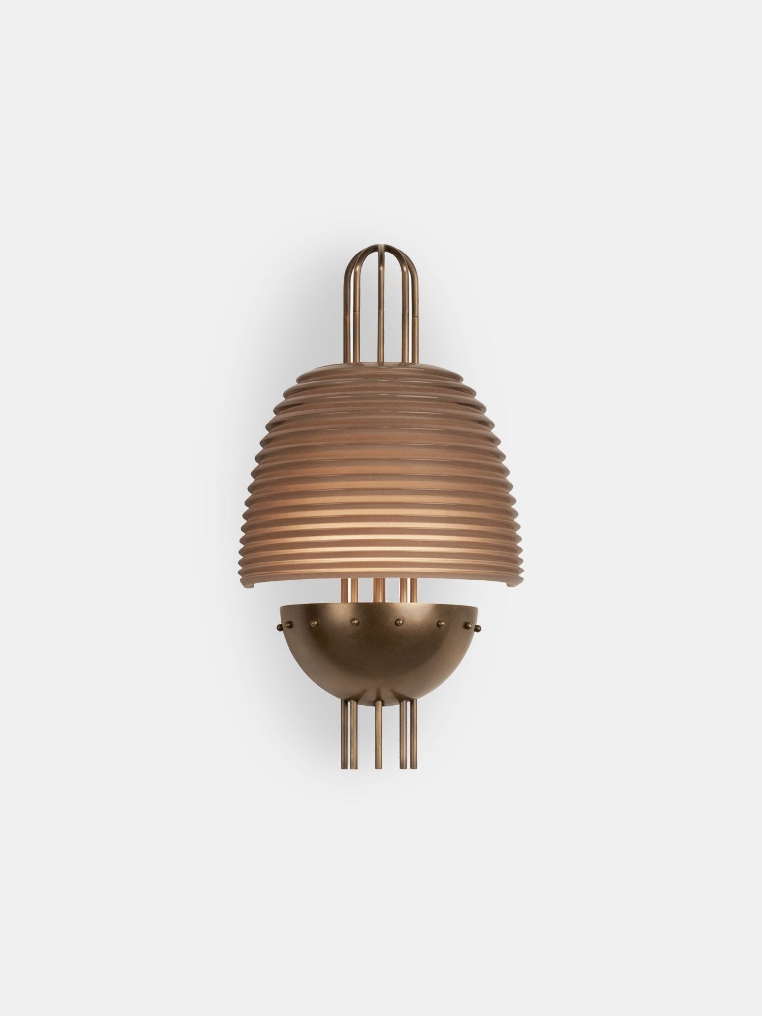 Arclune Ribbed Wall Light, Hardwired Wall Sconce, detail 8